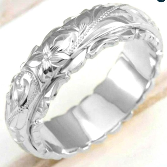 Intricately Hand Carved Flower 14 Karat Gold Women’s Ring Size 6 - Picture 4 of 9